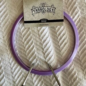 NEW TENSION HOOP 5" NO SCREW LAVENDER PURPLE CROCHET KNITTING PUNCH NEEDLE CRAFT